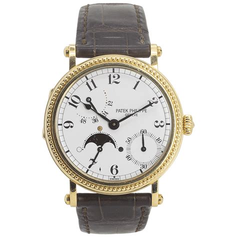 patek philippe leather wrist watch|philippe patek watch price.